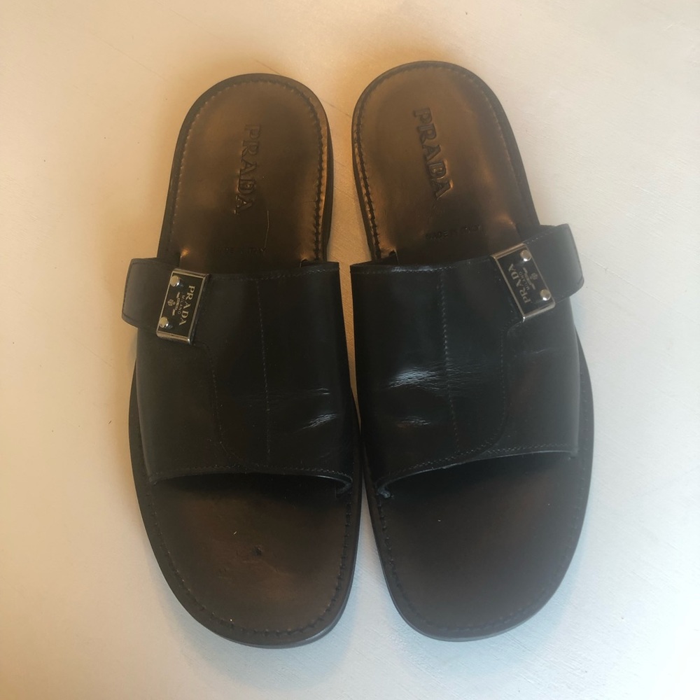 Men’s Prada Black Sandals